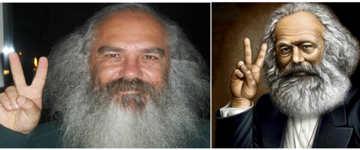 Απίστευτη ομοιότητα: Ο σωσίας του «Καρλ Μαρξ» είναι Κύπριος και ζει στην Πάφο!