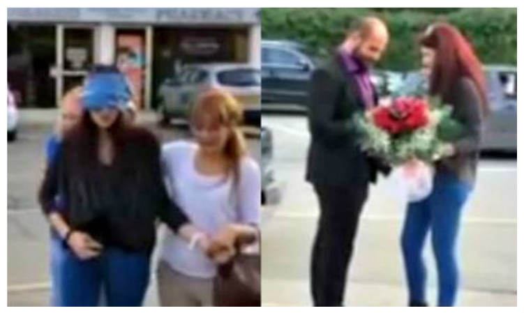 Λευκωσία: Της έδεσαν τα μάτια αλλά είπε το «ΝΑΙ»! Δείτε την τηλεκατευθυνόμενη πρόταση γάμου (VIDEO)
