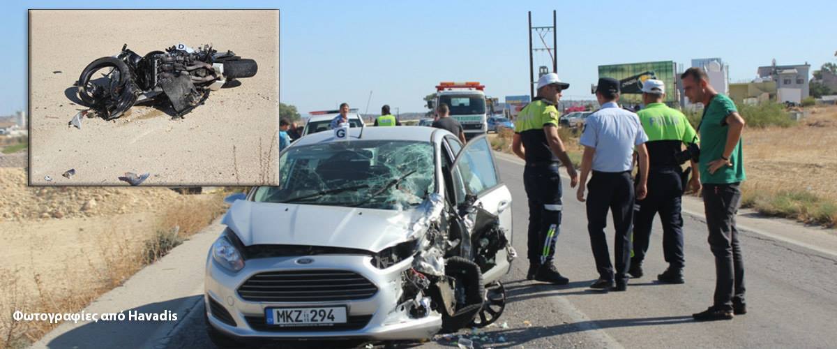 Εμπλοκή Κυπρίων σε θανατηφόρο δυστύχημα στην Αμμόχωστο! Νεκρός 29χρονος μοτοσικλετιστής
