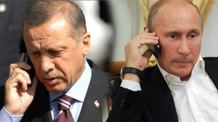Τηλεφωνική επικοινωνία Ερντογάν - Πούτιν