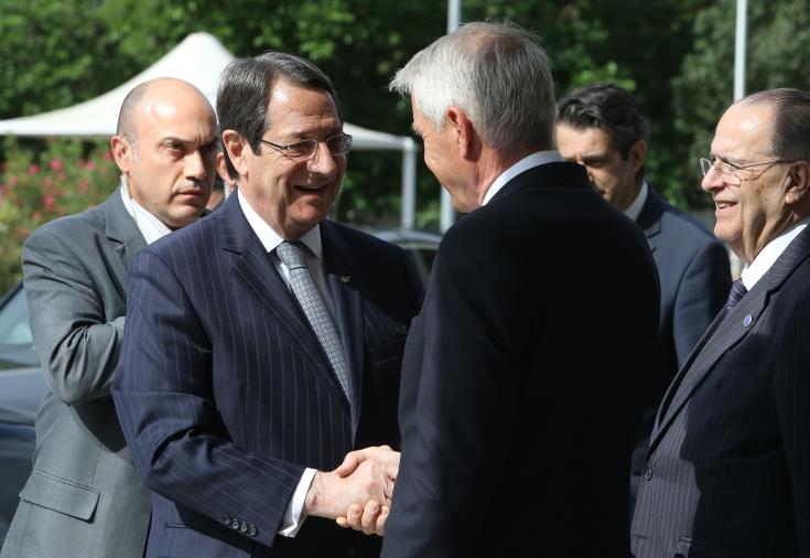 Σειρά συναντήσεων Προέδρου Αναστασιάδη με Υπουργούς Εξωτερικών