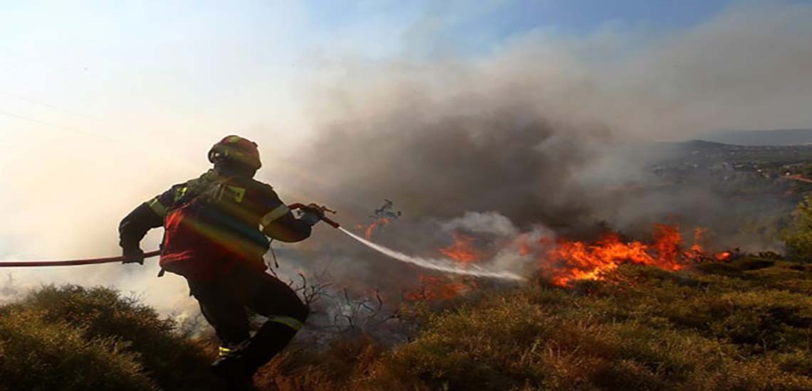 ΛΕΥΚΩΣΙΑ: Εξαπλώθηκε πυρκαγιά καταστρέφοντας την μισή δασική βλάστηση - Χρειάστηκαν 20 άνδρες για την κατάσβεσή της