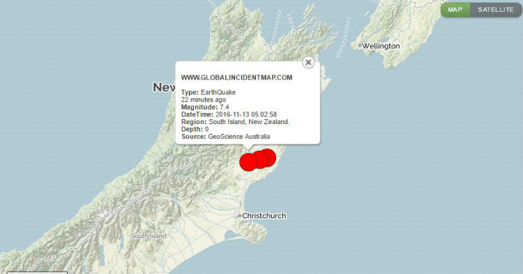 Σεισμός 7,4 Ρίχτερ στη Νέα Ζηλανδία!