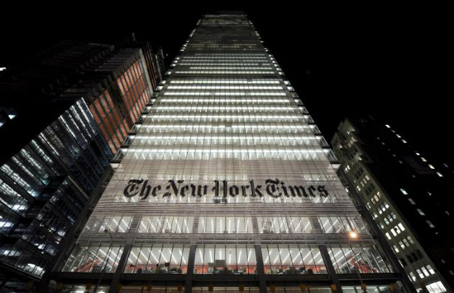 Διαδήλωσαν μπροστά στα γραφεία του New York Times - Ενάντια στον Τραμπ