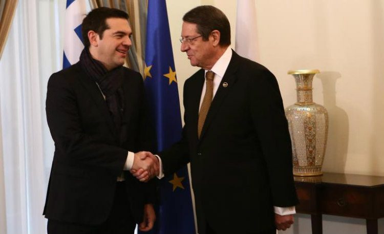 Το Κυπριακό συζήτησε ο Πρόεδρος Αναστασιάδης με τον Αλέξη Τσίπρα