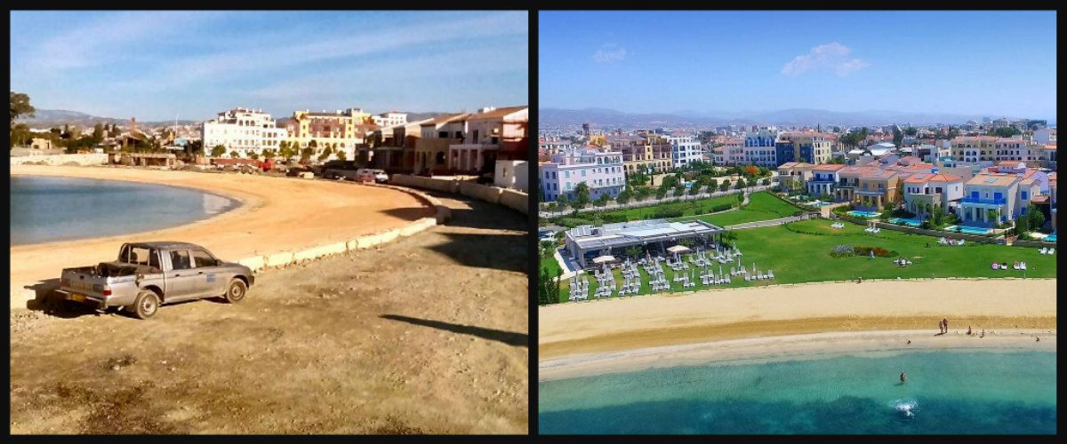 Εκπληκτικό: Πως ήταν και πως έγινε η παραλία «Χρυσή αμμουδιά» στη Μαρίνα Λεμεσού
