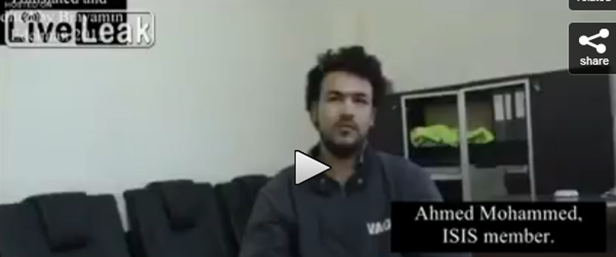 Αιχμάλωτος Τζιχαντιστής: «Οι Τούρκοι μας στέλνουν τα πάντα, ακόμη και γιατρούς» - VIDEO