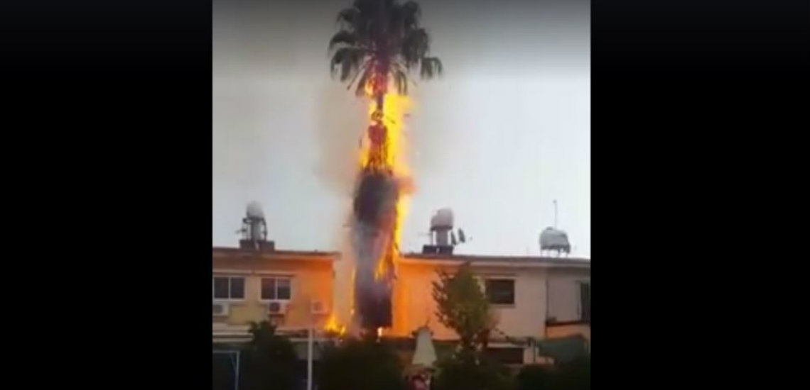 ΛΕΜΕΣΟΣ: Πυροσβέστης εκτός υπηρεσίας έσωσε ζωές – Ο κεραυνός έπεσε μέσα σε αυλή σπιτιού δίπλα από γκάζια υγραερίου - VIDEO
