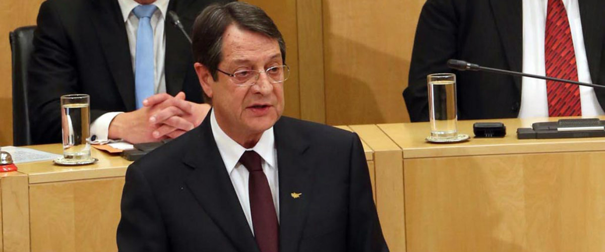 Ο Πρόεδρος ενημερώνει τη Βουλή για το Κυπριακό