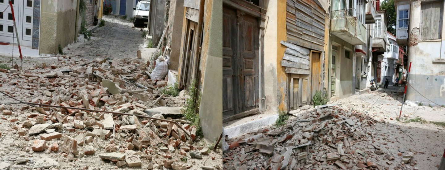 ΛΕΣΒΟΣ: Εγκλωβίστηκε γυναίκα σε σπίτι που κατέρρευσε στο μεγάλο σεισμό των 6,1 Ρίχτερ - Σοβαρές υλικές ζημιές - Video