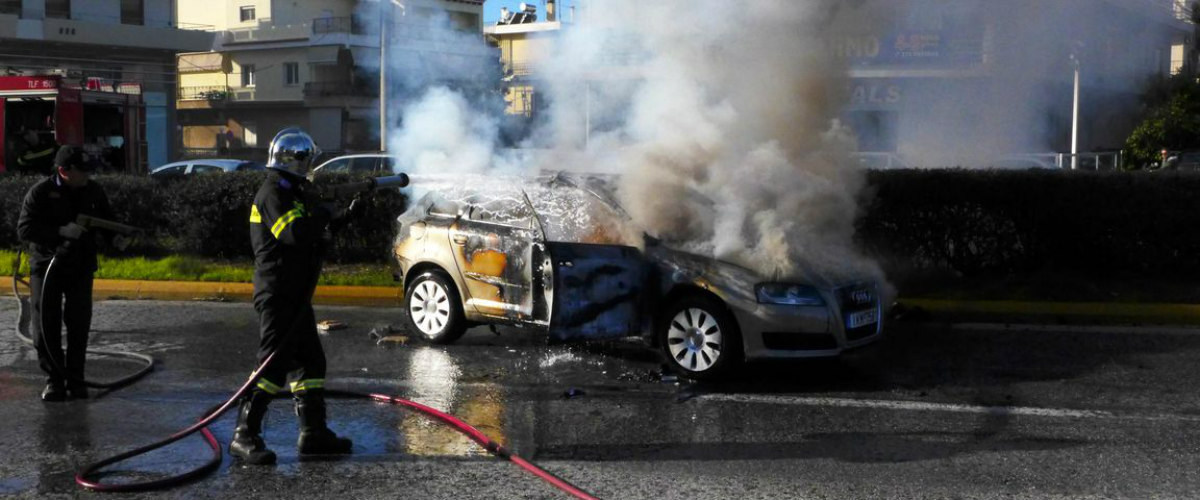 Τροχαίο στην Παρεκκλησιά - Καταστράφηκε ολοσχερώς το όχημα
