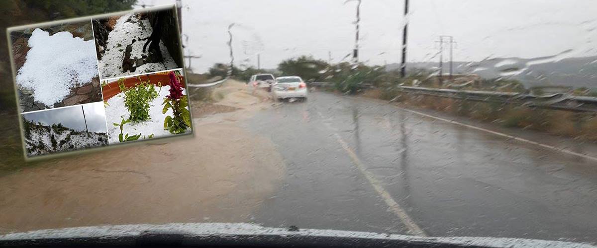 Προβλήματα από την καταιγίδα: Κατολίσθηση βράχων και πλημμύρες σε σπίτια στο Λιμνάτη – Χαλάζι στο Φοινί – ΦΩΤΟΓΡΑΦΙΕΣ