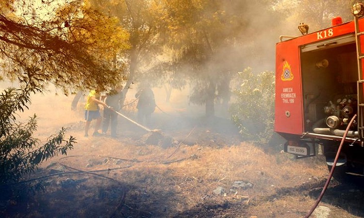 Κατασβήστηκε η πυρκαγιά που ξέσπασε στον αυτοκινητόδρομο Λεμεσού - Πάφου
