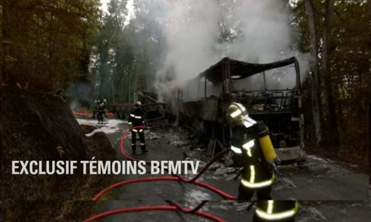 Τραγικό δυστύχημα στη Γαλλία με 42 νεκρούς - Ηλικιωμένοι κάηκαν ζωντανοί μέσα σε λεωφορείο - VIDEO