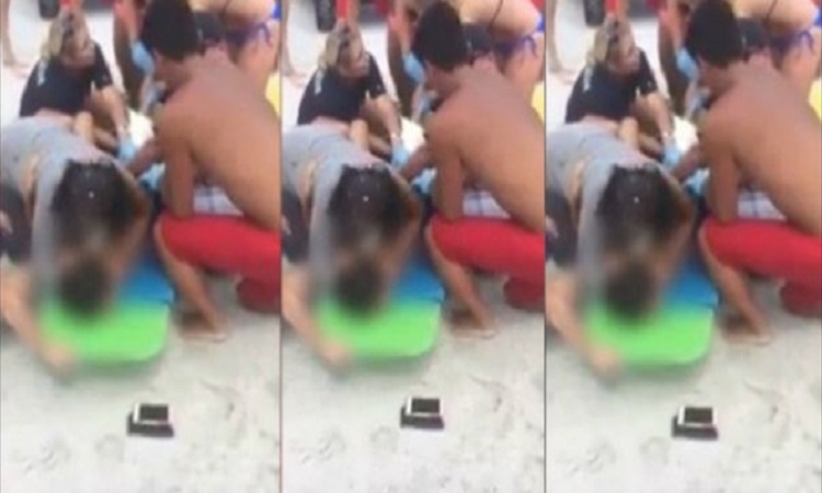 Γέμισε η παραλία αίμα! Καρχαρίας δάγκωσε 13χρονο αγόρι (VIDEO)