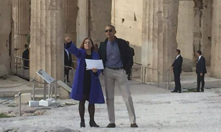 Στον Ιερό Βράχο της Ακρόπολης ο Μπαράκ Ομπάμα
