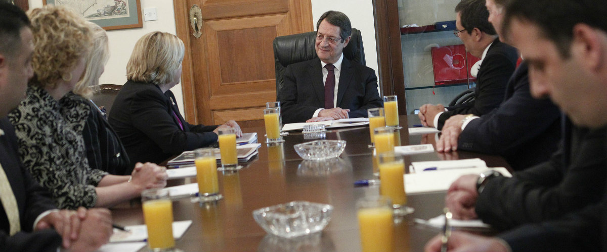 Κυπριακό, οικονομική συνεργασία και ενέργεια συζήτησαν ο ΠτΔ και μέλη του Αμερικανικού Κογκρέσου