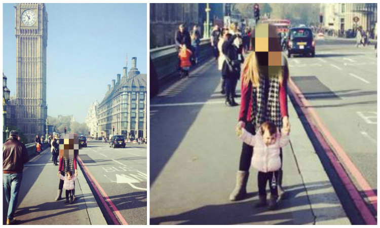 Κύπρια δημοσιογράφος κάνει βόλτες στο Λονδίνο με την κόρη της!