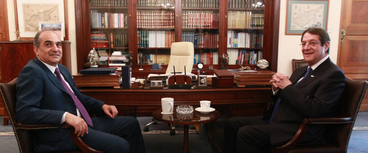 Συνάντηση Συλλούρη - Αναστασιάδη στο Προεδρικό