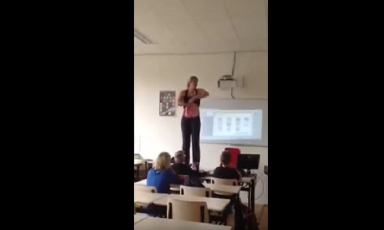 Καθηγήτρια έκανε στριπτίζ για να διδάξει Βιολογία- Σίγουρα κέρδισε την προσοχή των μαθητών( βίντεο)