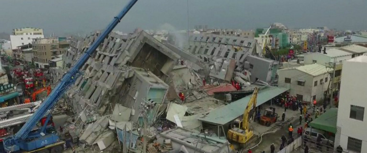 Βιβλική καταστροφή στην Ταϊβαν από σεισμό 6.4 ρίχτερ! - Βίντεο και φωτογραφίες