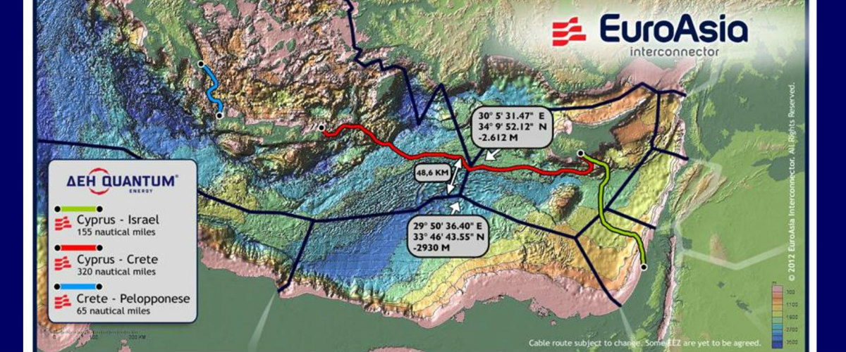 Ανακοινώνει ενεργειακή σύνδεση Κρήτης – Κύπρου – Ισραήλ το 2020 η EuroAsia