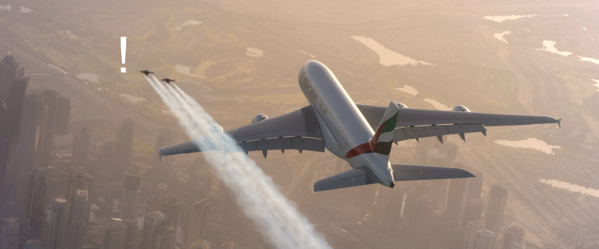 Δείτε το απίστευτο βίντεο με τους ανθρώπους που πετάνε δίπλα σε Airbus380!