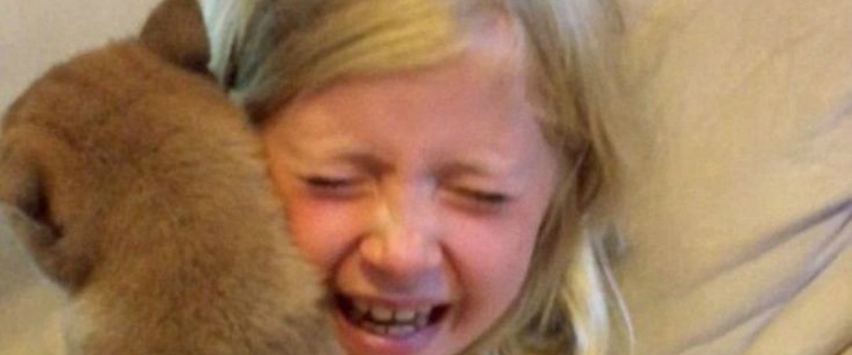 Συγκινητικό! 9χρονο κορίτσι παίρνει το σκυλί που πάντα ζητούσε και ξεσπά σε λυγμούς – VIDEO