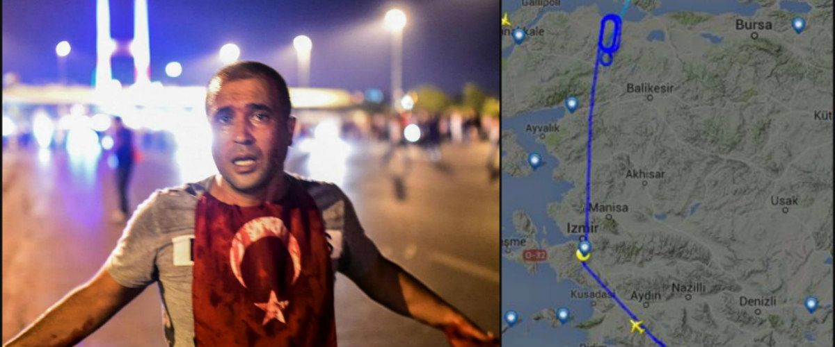 Η πορεία του Ερντογάν από το Νταλαμάν μέχρι να προσγειωθεί στην Κωνσταντινούπολη - Χάρτες