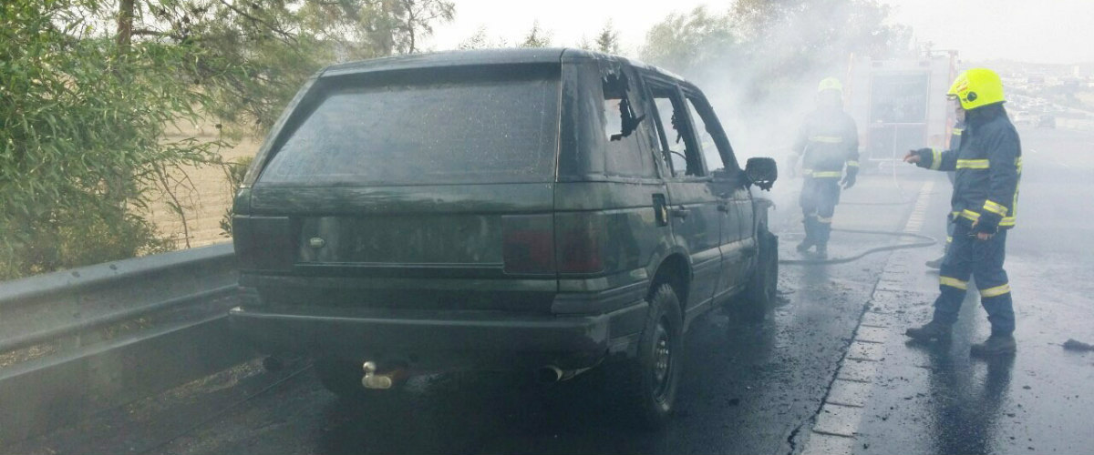 Κάηκε ιδιωτικό όχημα στον αυτοκινητόδρομο Λευκωσίας - Λεμεσού