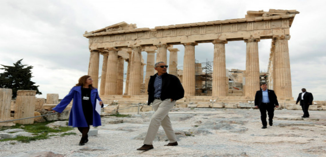 Ο Ομπάμα ανέβασε στην προσωπική του σελίδα στο facebook βίντεο 90 δευτερολέπτων από την επίσκεψη του στην Ακρόπολη και αποθεώνει τον ελληνικό πολιτισμό (βίντεο). Σαρώνει ήδη στις ΗΠΑ