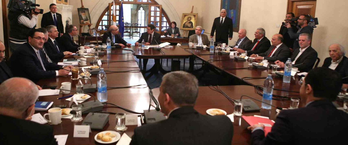 Εθνικό συμβούλιο: Ο ΠτΔ ενημερώνει τους πολιτικούς αρχηγούς για την πορεία των συνομιλιών τους τελευταίους 16 μήνες