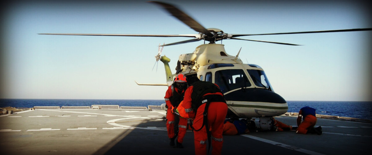 VIDEO από την αεροδιακομιδή του 29χρονου τραυματία στο πλοίο ανοικτά της Λεμεσού
