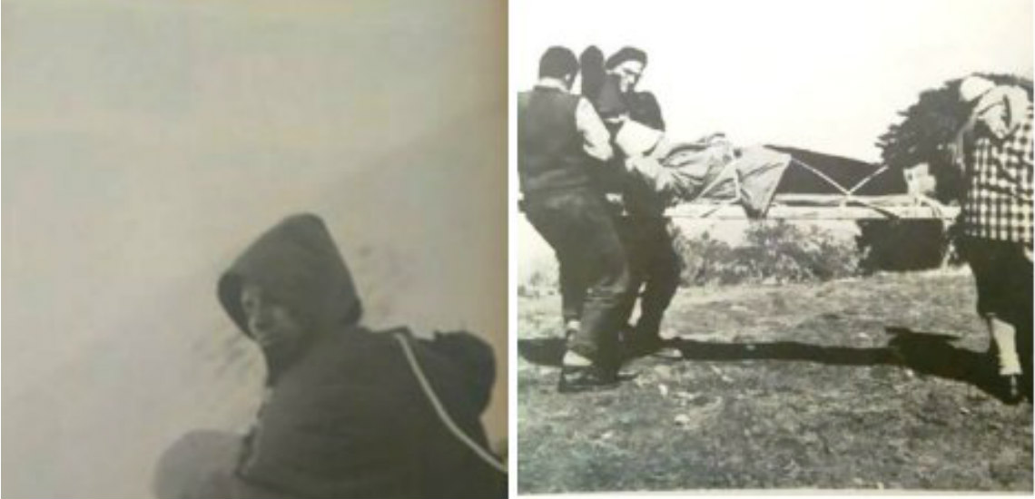 Ο ορειβάτης που γκρεμίστηκε 200 μέτρα στην πλαγιά του Ταϋγέτου το 1966. Πως επιβίωσε χάρη στους συντρόφους του, που κατασκεύασαν αυτοσχέδιο φορείο και κατέγραψαν φωτογραφικά την περιπέτεια ...