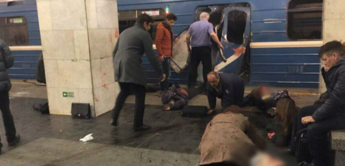 EKTAKTO: Έκρηξη σε μετρό στην Αγία Πετρούπολη – Πληροφορίες για 10 νεκρούς πολλούς τραυματίες -ΦΩΤΟΓΡΑΦΙΕΣ