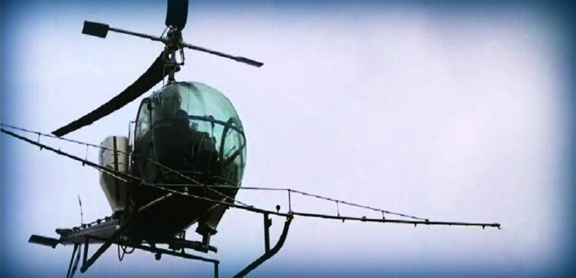 Έπεσε ψεκαστικό ελικόπτερο στην περιοχή της Νέας Μάκρης