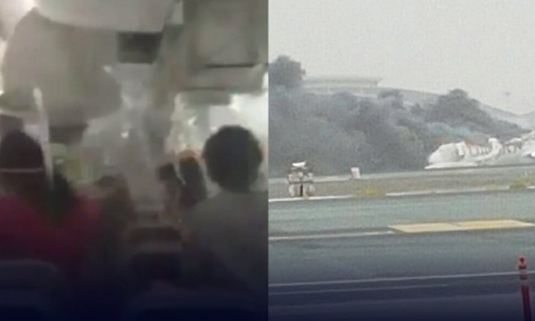ΑΝΑΤΡΙΧΙΛΑ: Βίντεο ντοκουμέντο από το εσωτερικό του αεροσκάφους που έπιασε ξαφνικά φωτιά