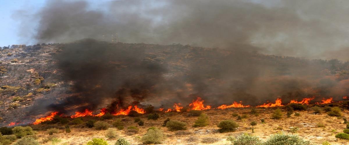 Εκτός ελέγχου η Πυρκαγιά στην Πάχνα – Ισχυροί άνεμοι στην περιοχή