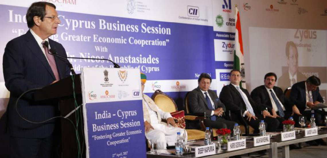 Ο Πρόεδρος κάλεσε τους Ινδούς επιχειρηματίες να επενδύσουν στην Κύπρο
