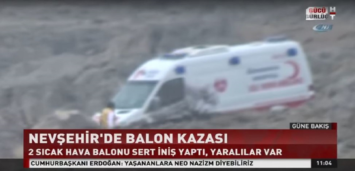 Πτώση αερόστατων στην Καππαδοκία της Τουρκίας - 41 τραυματίες