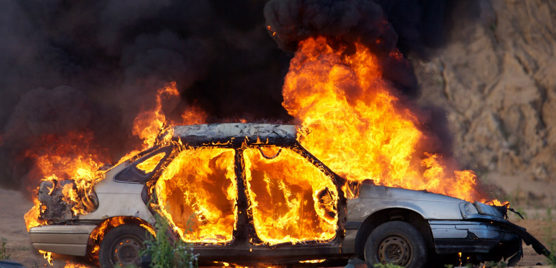 ΞΥΛΑΦΑΓΟΥ: 32χρονος πατέρας δυο ανήλικων  κάηκε μετά από τροχαίο – Αναποδογύρισε το όχημα και άρπαξε αμέσως φωτιά