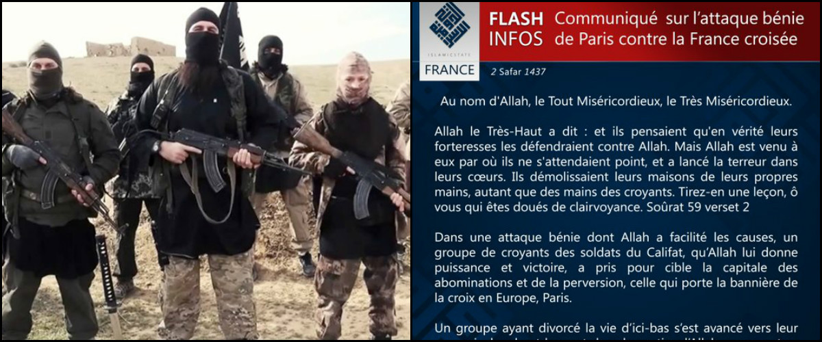 Επίσημη δήλωση από Ισλαμικό Κράτος: «Εμείς αιματοκυλήσαμε το Παρίσι , ερχόμαστε με βόμβες και όπλα»