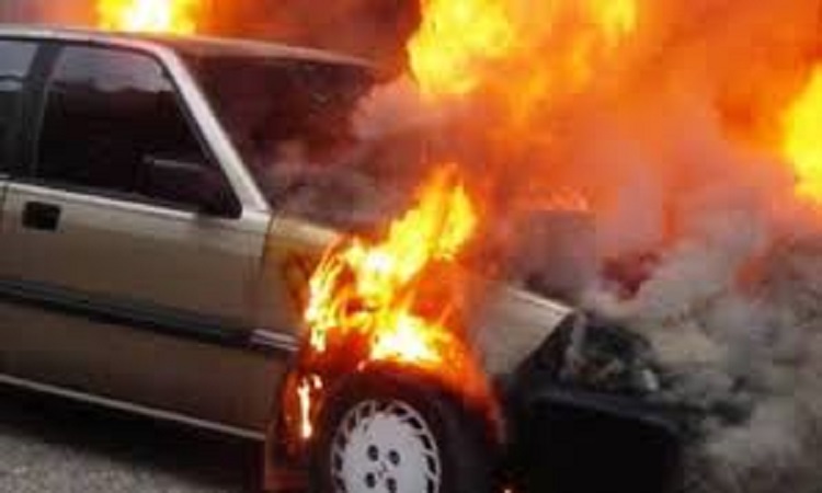 Πάφος: Αυτοκίνητο τυλίχθηκε στις φλόγες μέσα σε βενζινάδικο