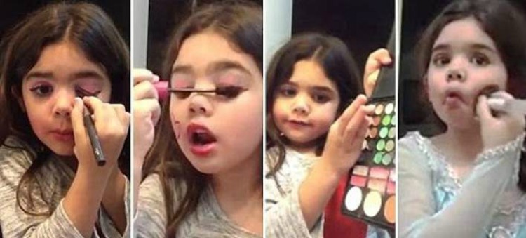 Φαινόμενο η 5χρονη Danna: Δίνει συμβουλές μακιγιάζ στο youtube και προκαλεί σάλο