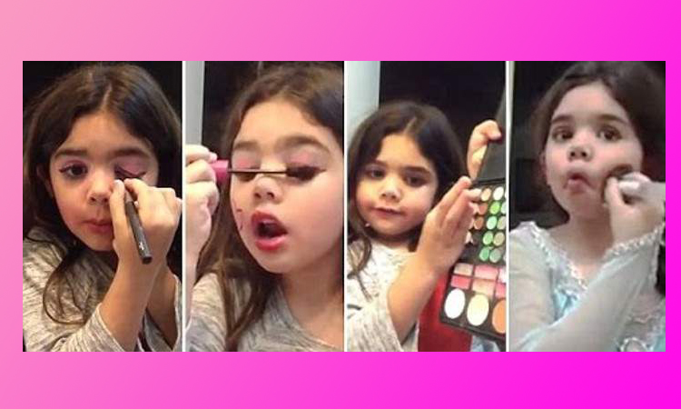 Αυτή θα κάνει εκατομμύρια καλέ! 5χρονη δίνει συμβουλές μακιγιάζ σε βίντεο στο YouTube που έγινε viral