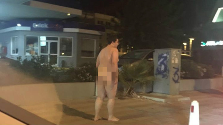 Τον είδατε και εσείς; 	Γυμνός άντρας έκοβε βόλτες στη Λεμεσό! Κορναρίσματα και γιουχαΐσματα από τους διερχόμενους οδηγούς