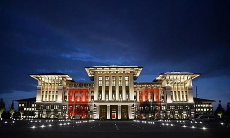 Αυθαίρετο έκρινε το ΣτΕ Τουρκίας το παλάτι του Ρετζέπ Ταγίπ Ερντογάν