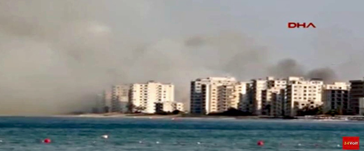 Έτσι καιγόταν χθες η κλειστή πόλη της  Αμμοχώστου - Δείτε τα βίντεο από την πυρκαγιά