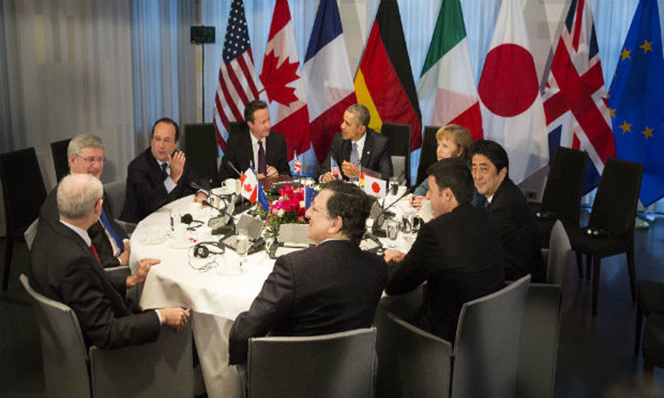 Συνεδριάζει η Ομάδα των G7 με τη σκέψη στην ελληνική οικονομική κρίση