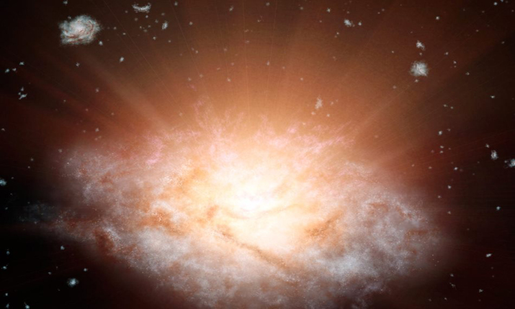 Αστρονόμοι στις ΗΠΑ ανακάλυψαν το πιο φωτεινό γαλαξία .